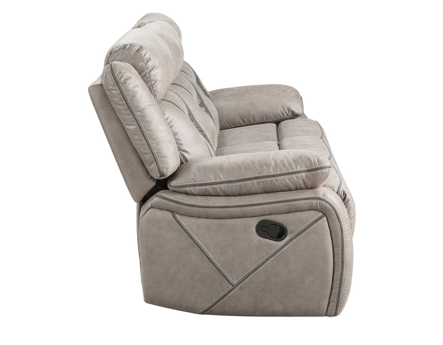 Tyson Sofa, Manual Reclining, Drop-Down Console and Power Strip, Glider