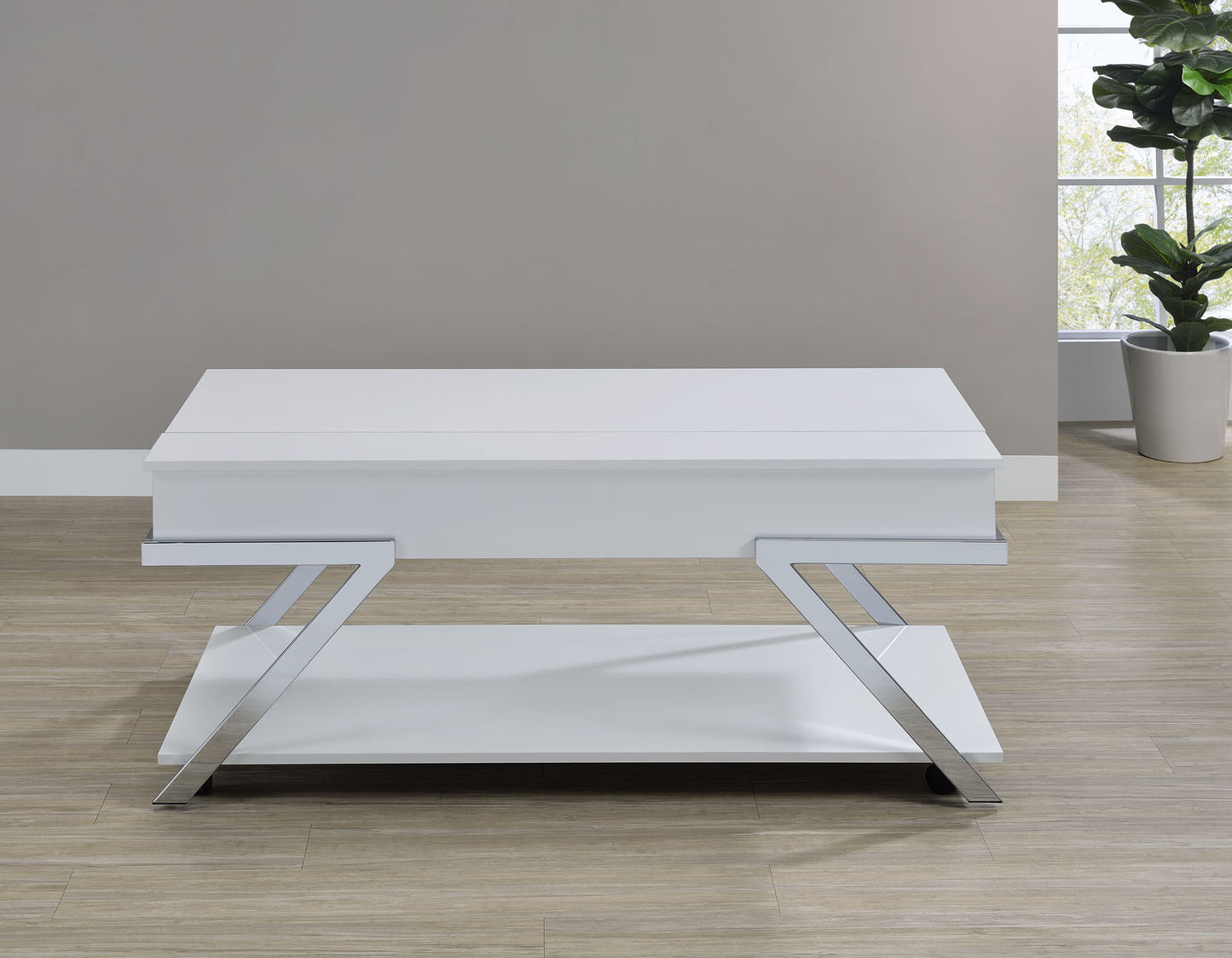 Zena, Lift-Top Cocktail Table, Castered