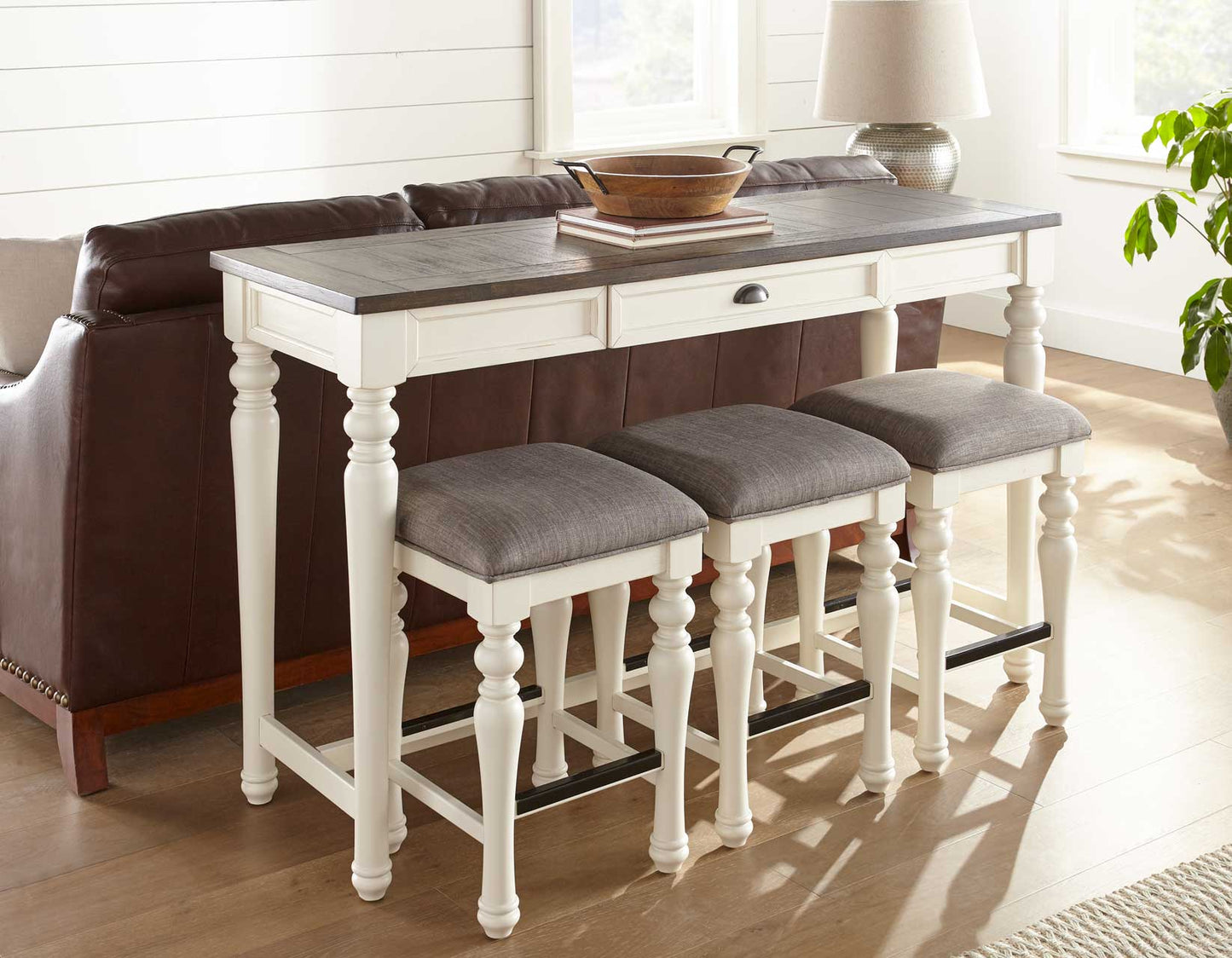 Joanna
4-Piece Sofa Bar Set, Sofa Bar & 3 Counter Stools