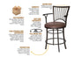 Bayview 24″ Counter Stool, Swivel
