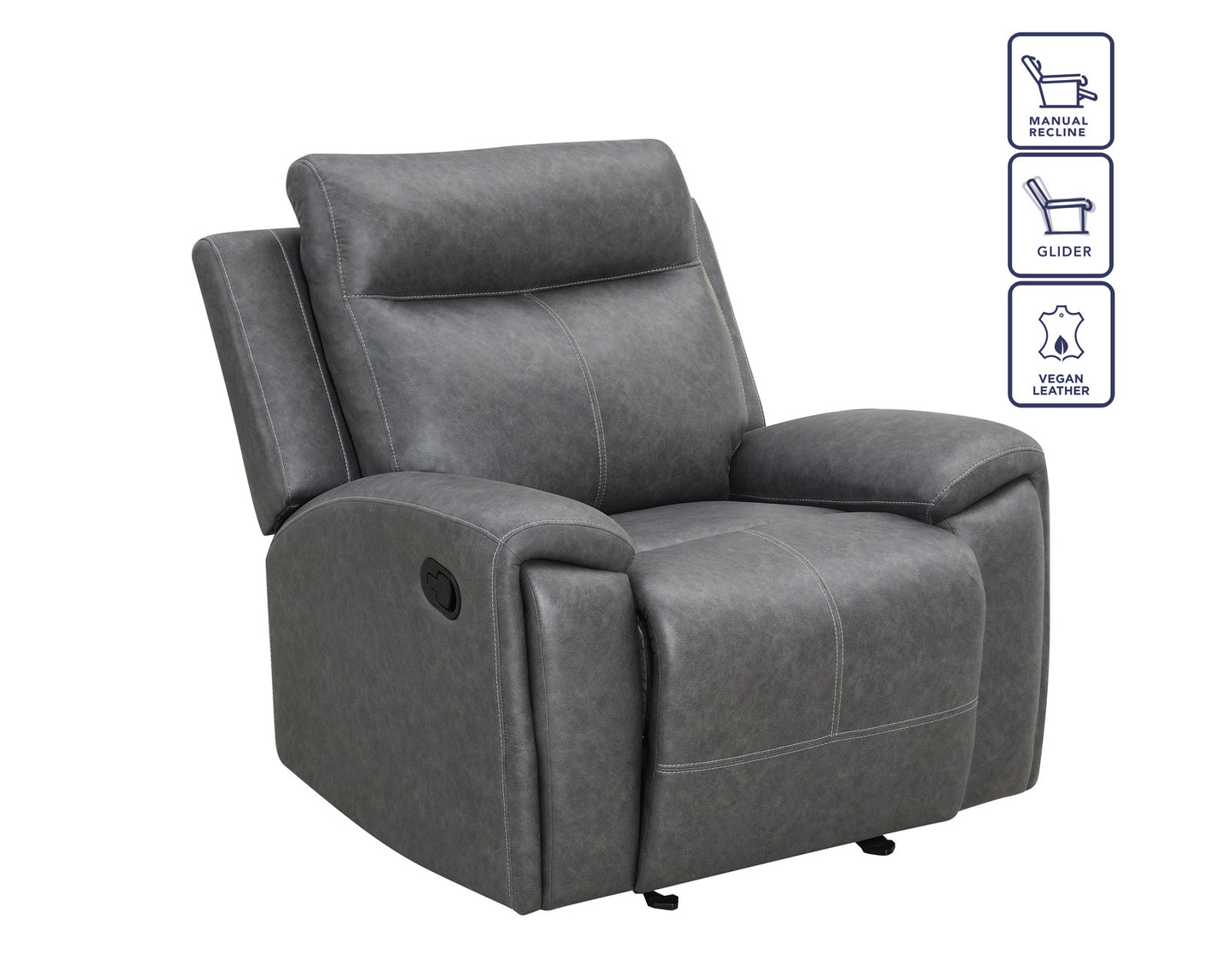 Gaston Recliner, Manual, Glider