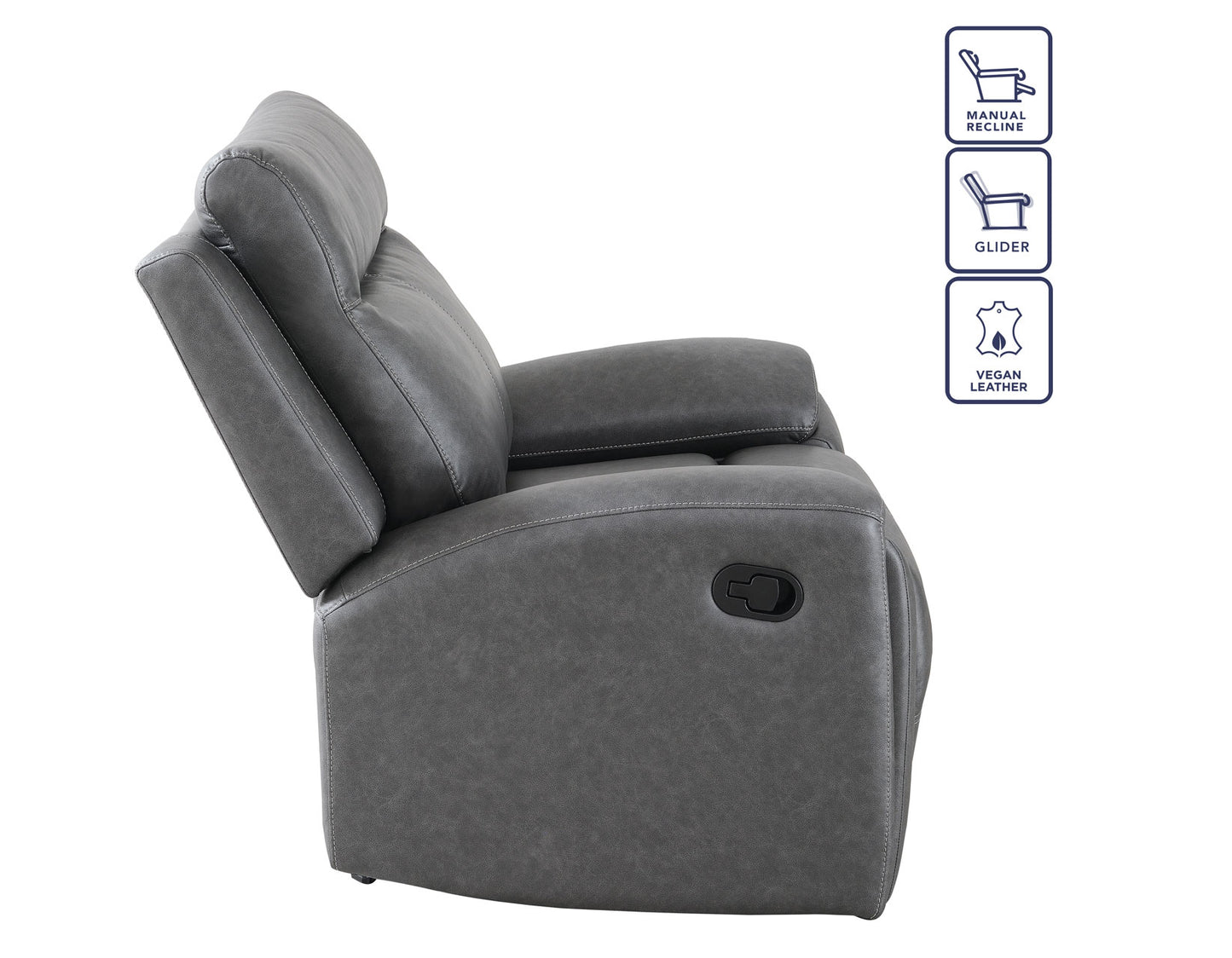 Gaston Recliner, Manual, Glider