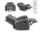 Gaston Recliner, Manual, Glider