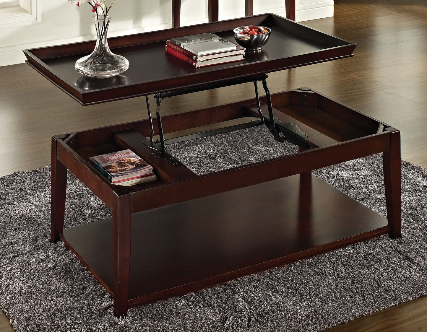 Clemson, Lift-Top Cocktail Table, Castered