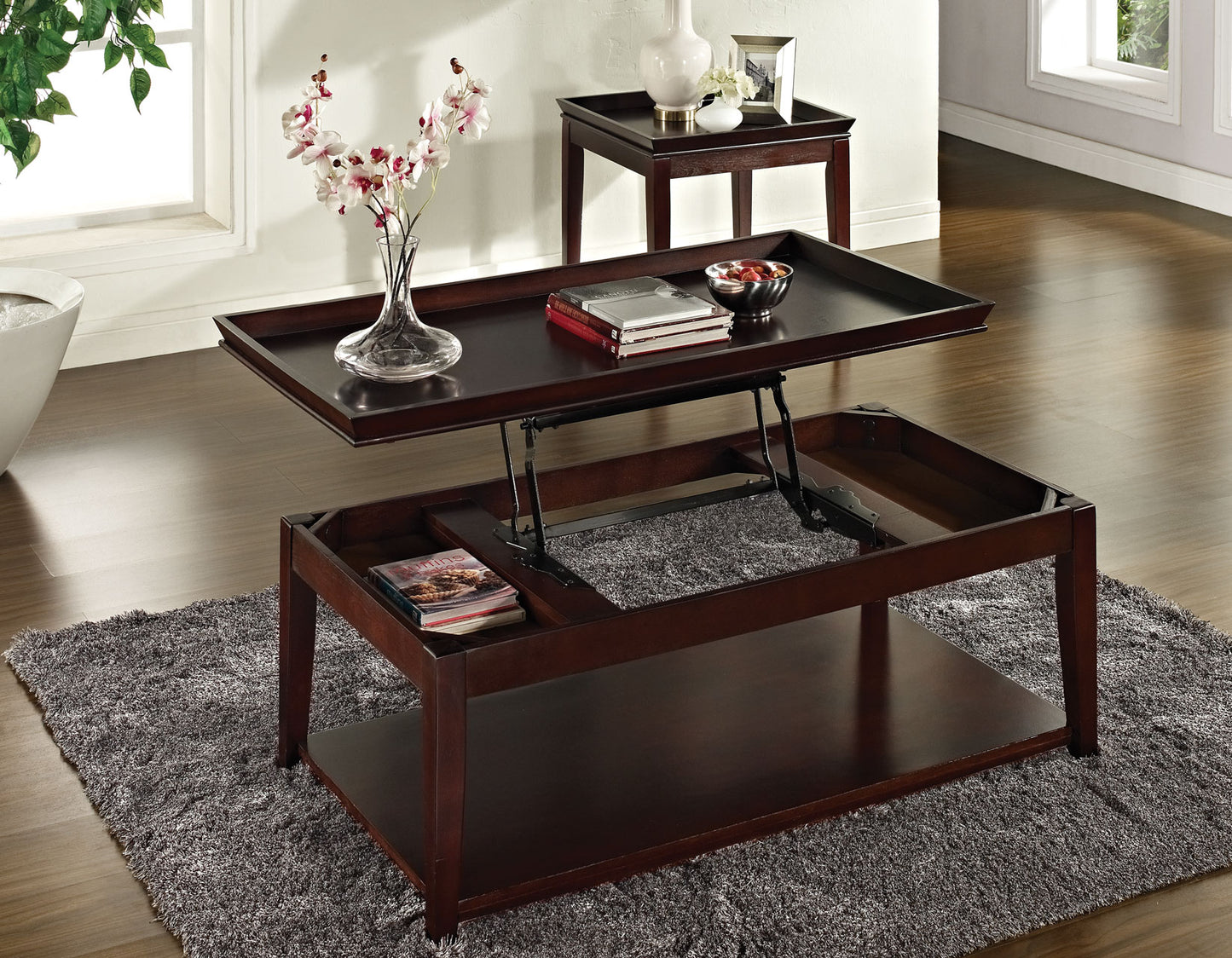 Clemson, Lift-Top Cocktail Table, Castered