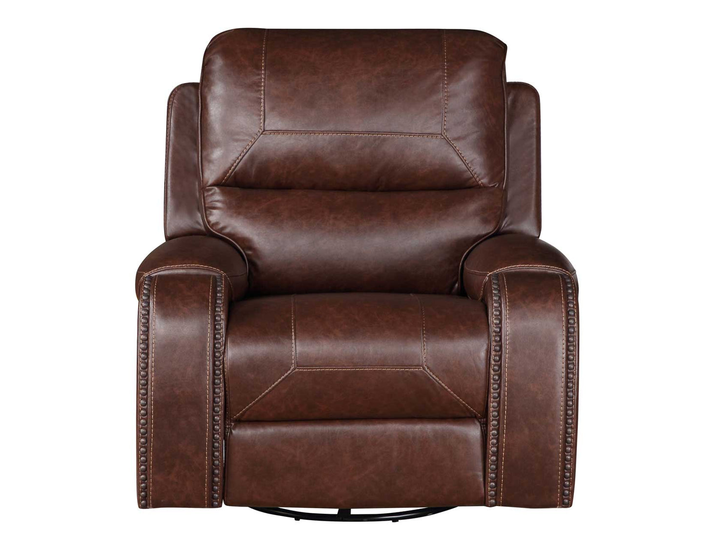 Keily Recliner, Manual Swivel, Glider, Brown