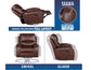 Keily Recliner, Manual Swivel, Glider, Brown