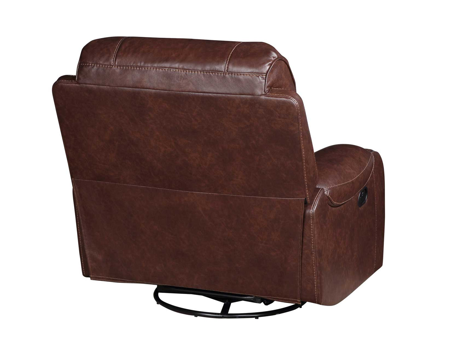 Keily Recliner, Manual Swivel, Glider, Brown