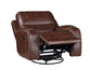 Keily Recliner, Manual Swivel, Glider, Brown