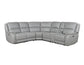 Alexandria Leather 6-Piece Power Reclining Set, Stone