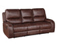Keily Manual Reclining Sofa w/Dropdown Table, Brown