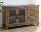 Grayson 6-Piece Marble Top Counter Storage Dining Set