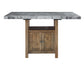 Grayson 6-Piece Marble Top Counter Storage Dining Set
