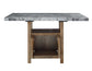 Grayson 6-Piece Marble Top Counter Storage Dining Set