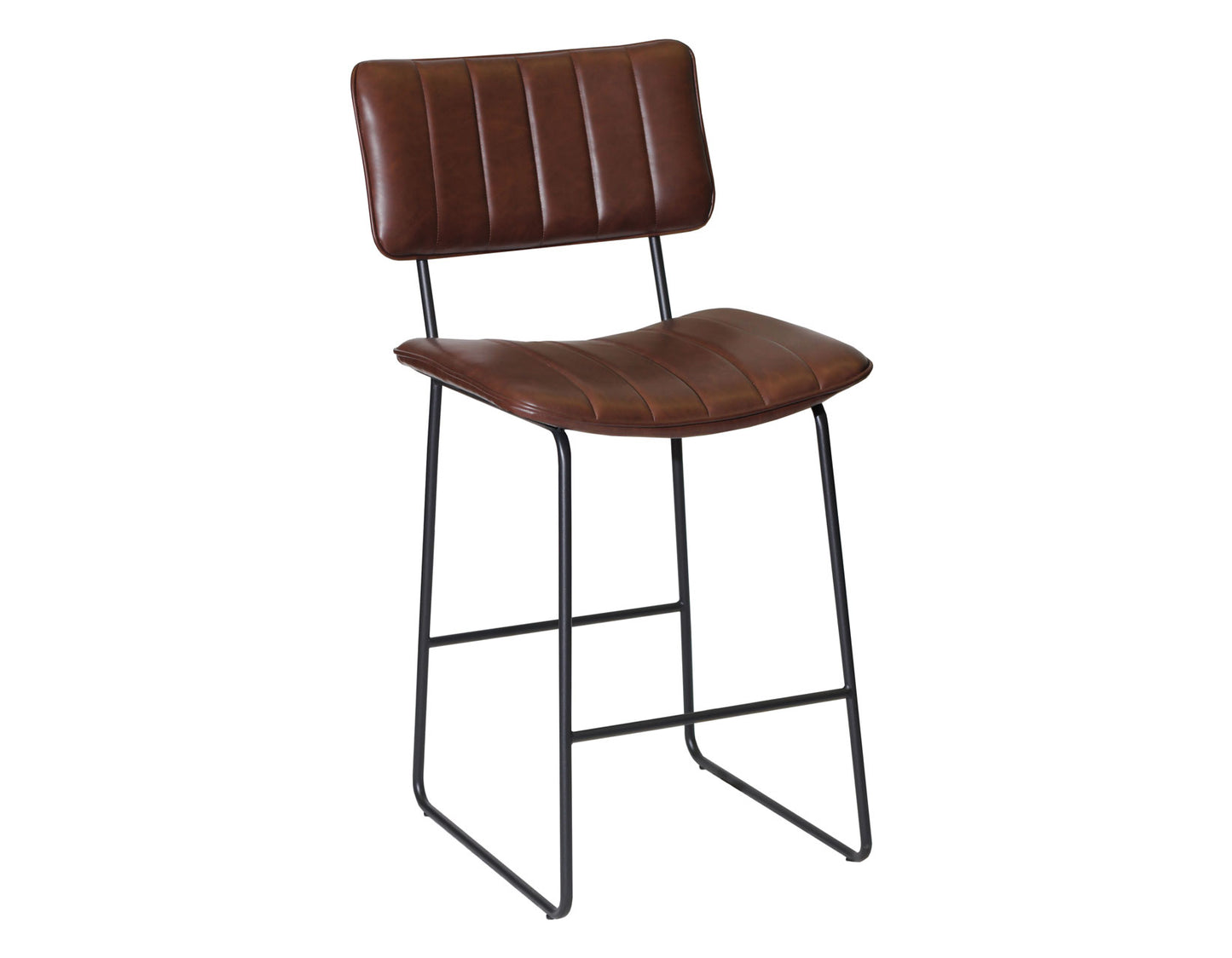 Tribeca 24″ Commercial Grade Counter Stool, Cordovan Vegan Leather
