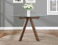 Wade 48-inch Glass Top 5-Piece Dining Set
(Table & 4 Side Chairs)