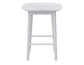 Hilton 24″ Backless Counter Stool, White