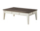 Cayla, Cocktail Table, Dark Oak/White