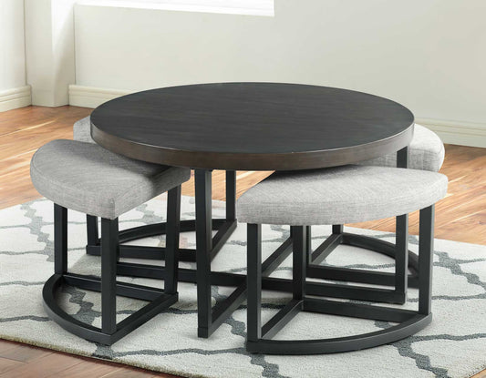 Yukon
Coffee Table & 4 Stools