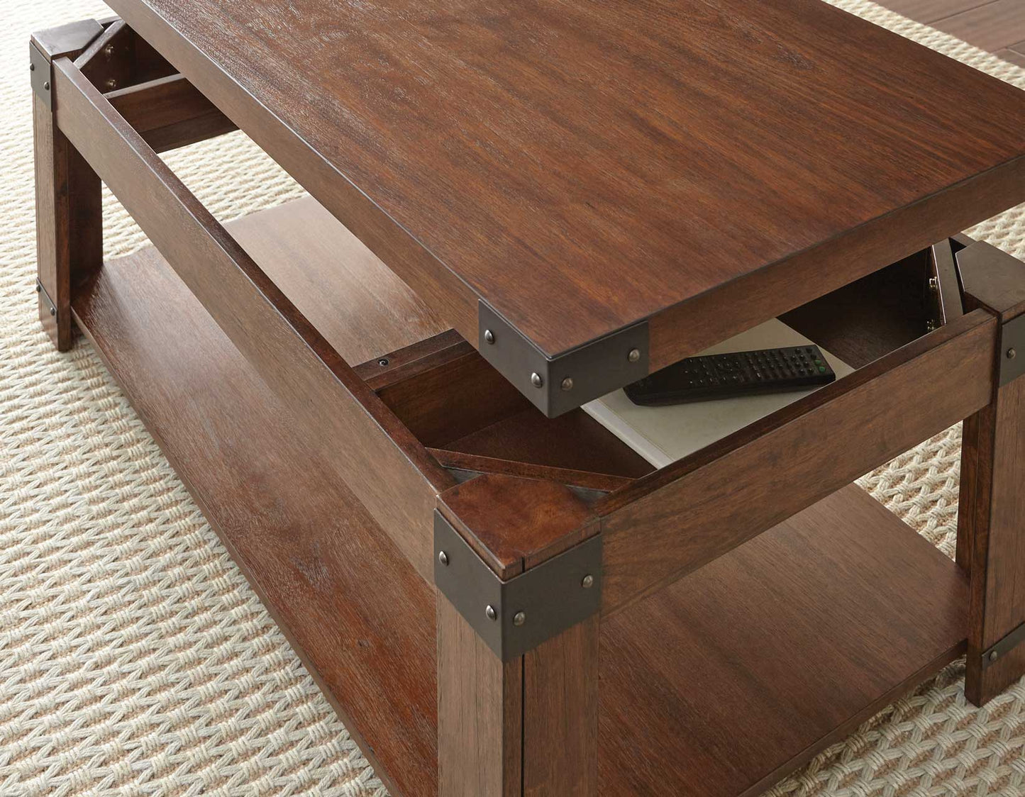 Arusha, Lift-Top Cocktail Table, Castered