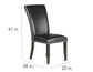 Finley Black Vegan Leather Side Chair