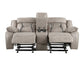 Tyson Console Loveseat, Manual Reclining, Glider