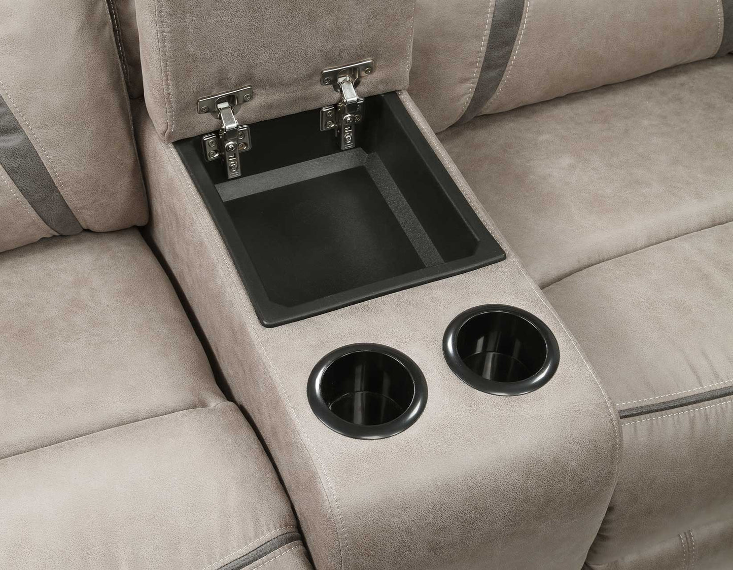 Tyson Console Loveseat, Manual Reclining, Glider