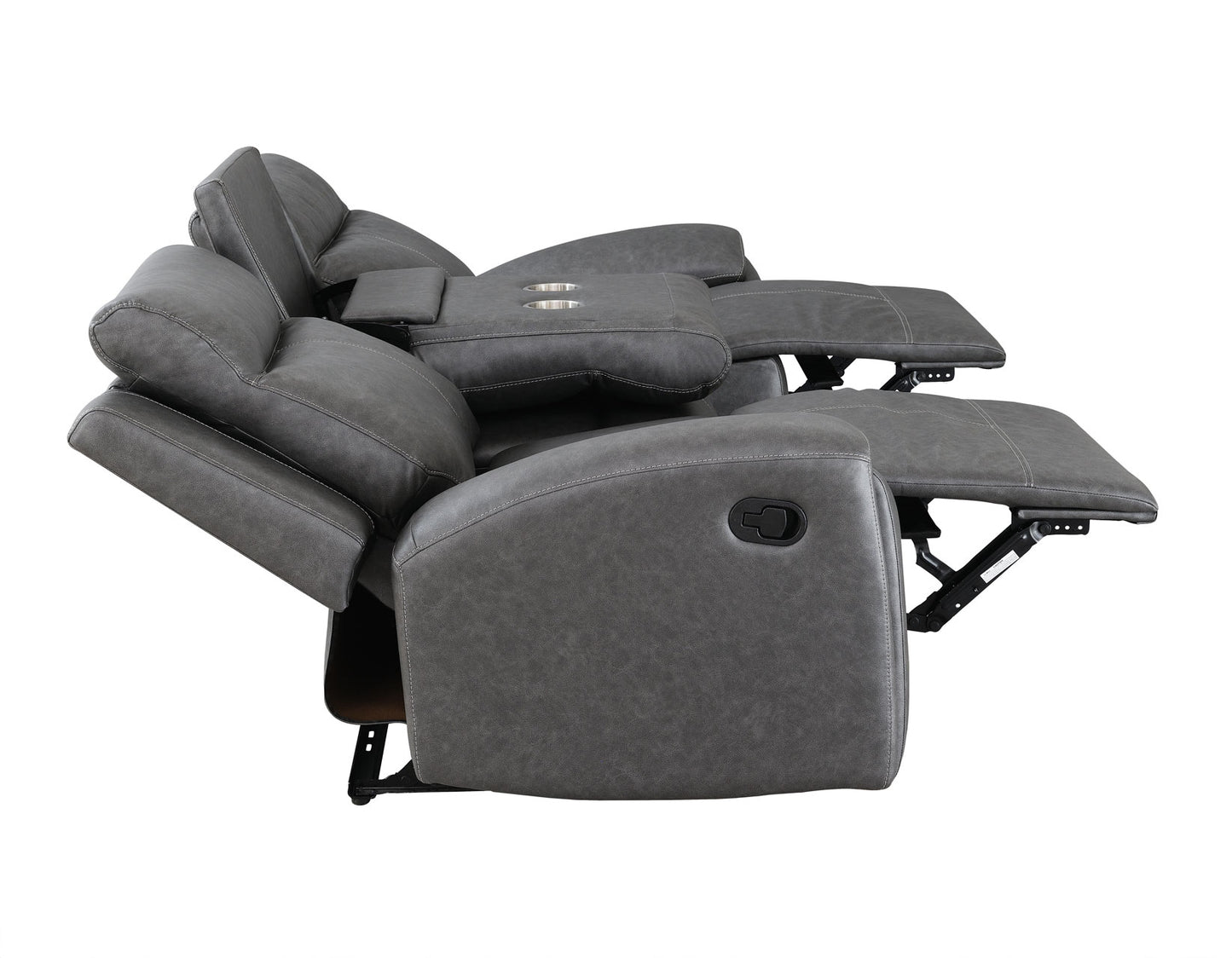 Gaston Sofa, Manual Reclining, Drop-Down Console
