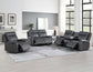 Gaston Sofa, Manual Reclining, Drop-Down Console