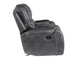 Keily Console Loveseat, Manual Reclining, Glider, Grey