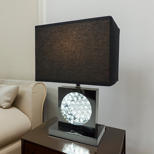 TABLE LAMP BLACK NICKEL-LED ACCENT