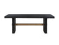 Aubrey 78-96″ Table w/18-inch Leaf, Black