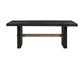 Aubrey 78-96″ Table w/18-inch Leaf, Black