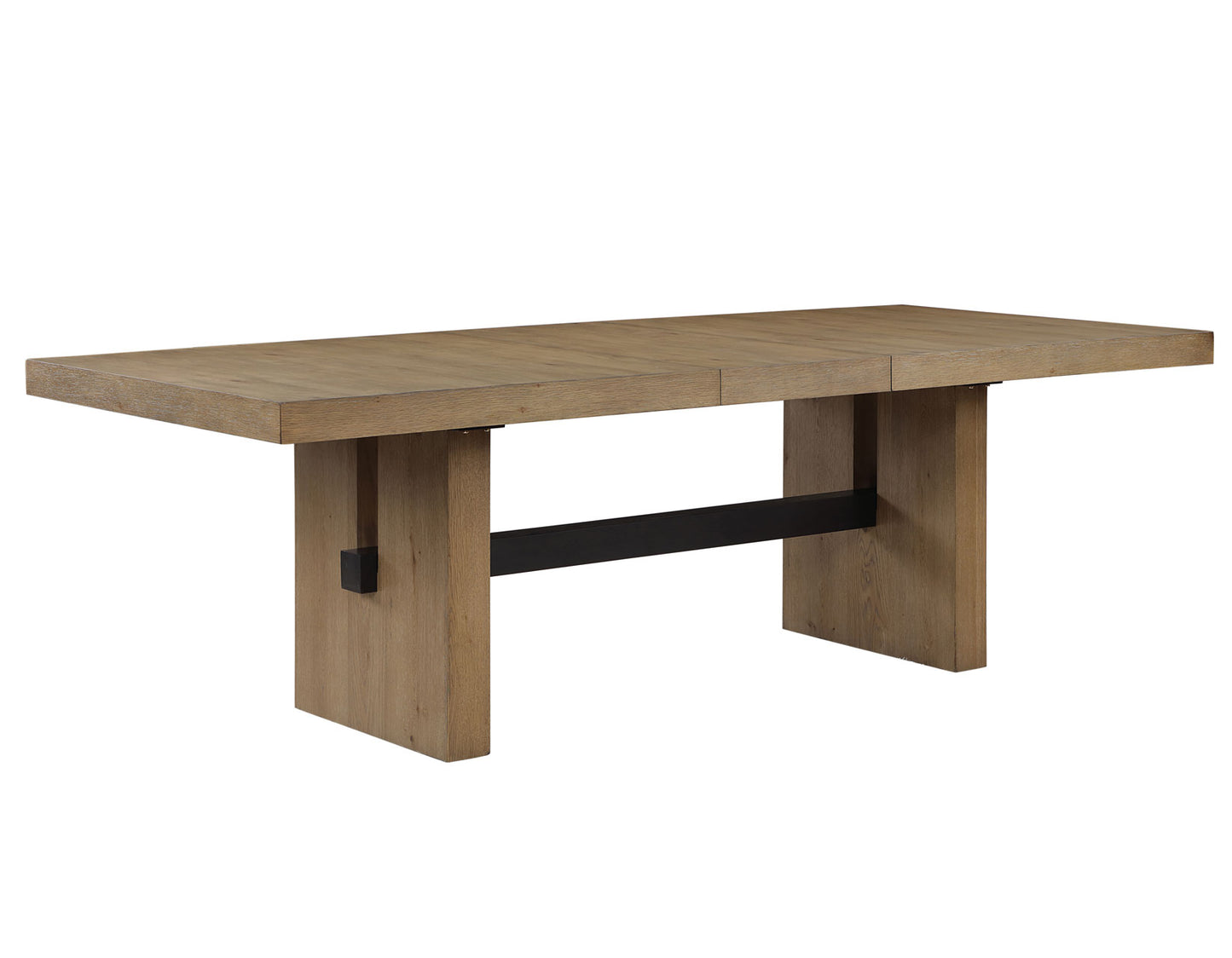 Aubrey 78-96″ Table w/18-inch Leaf, Waxed Driftwood