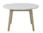 Vida 5-Piece 48″ Round White Marble Dining Set