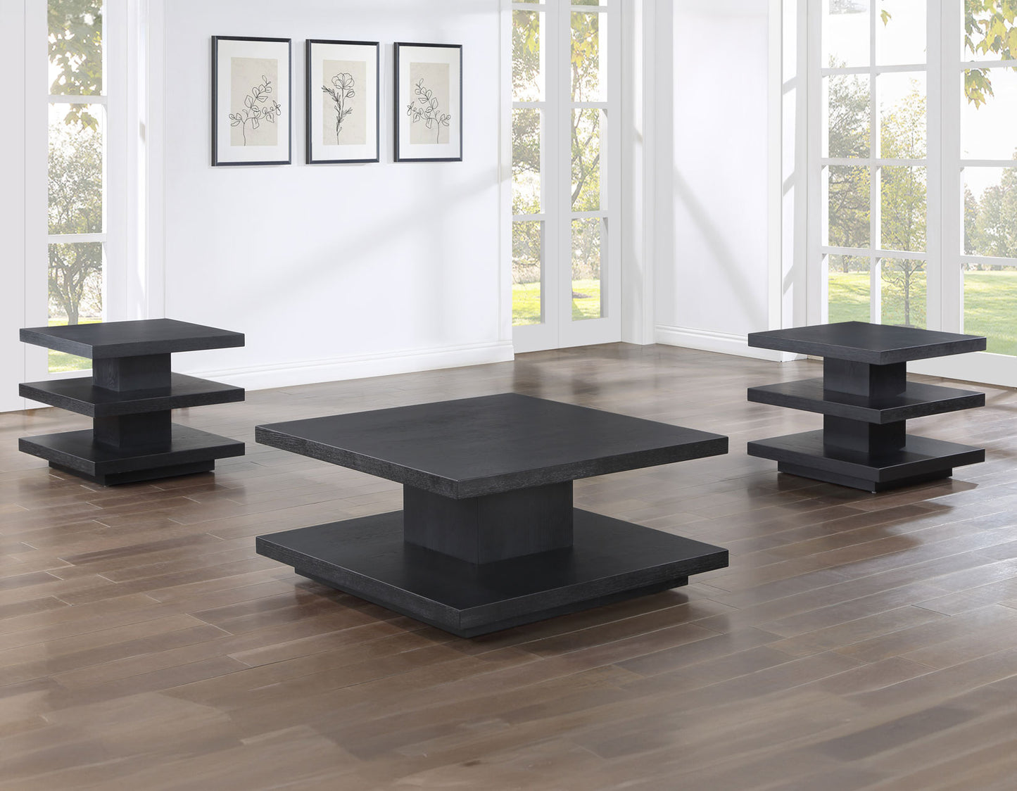 Canyon, End Table, Black