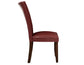 Hartford Vegan Leather Side Chair, Red