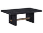 Aubrey 48″ Coffee Table, Black Finish