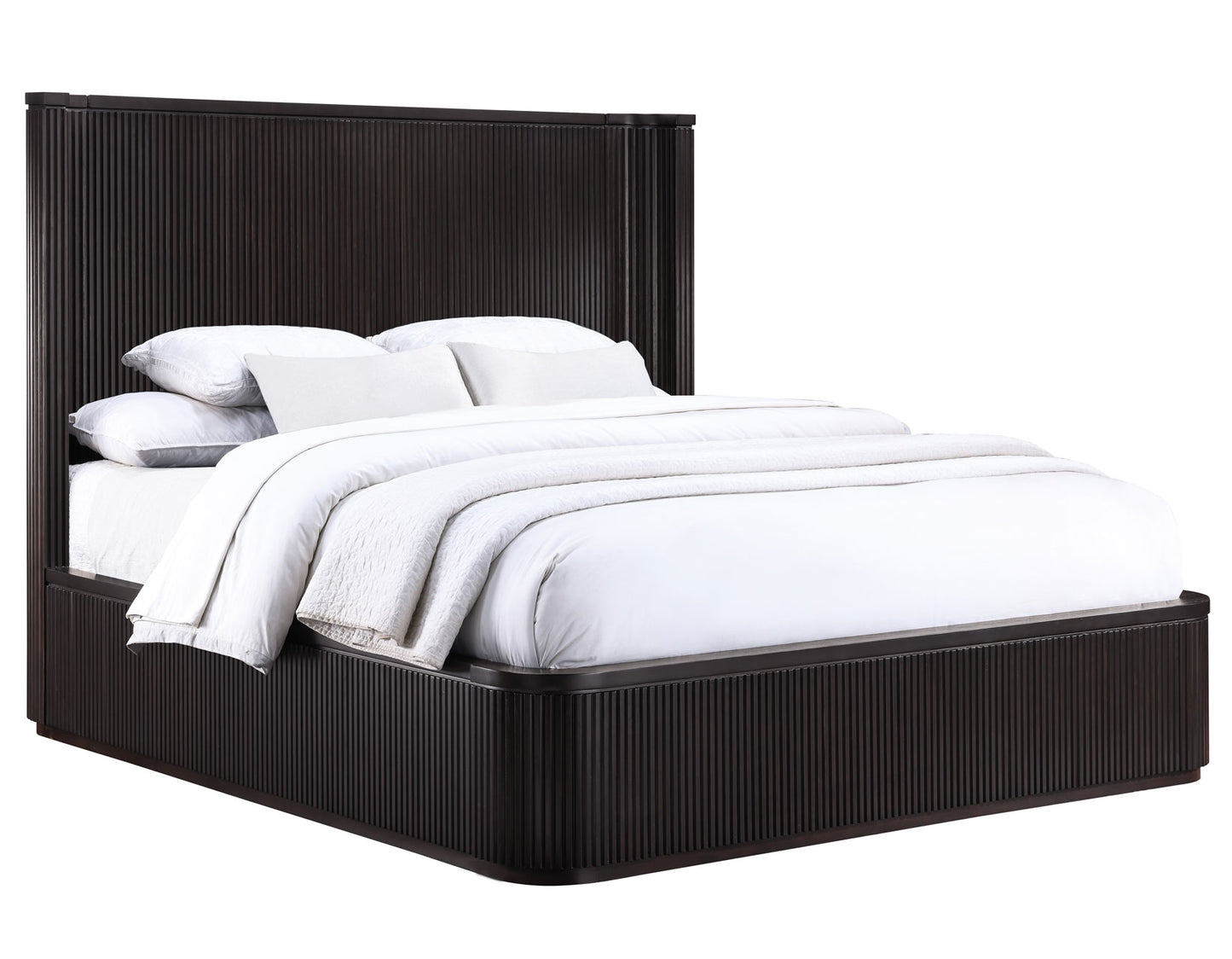 Henry Reeded Bedroom, Espresso Finish