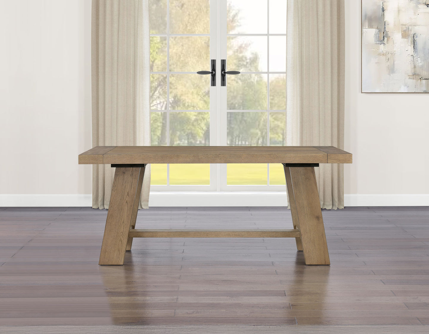 Orinda 72-108 Inch Dining Table with Two 18 Inch Leaves