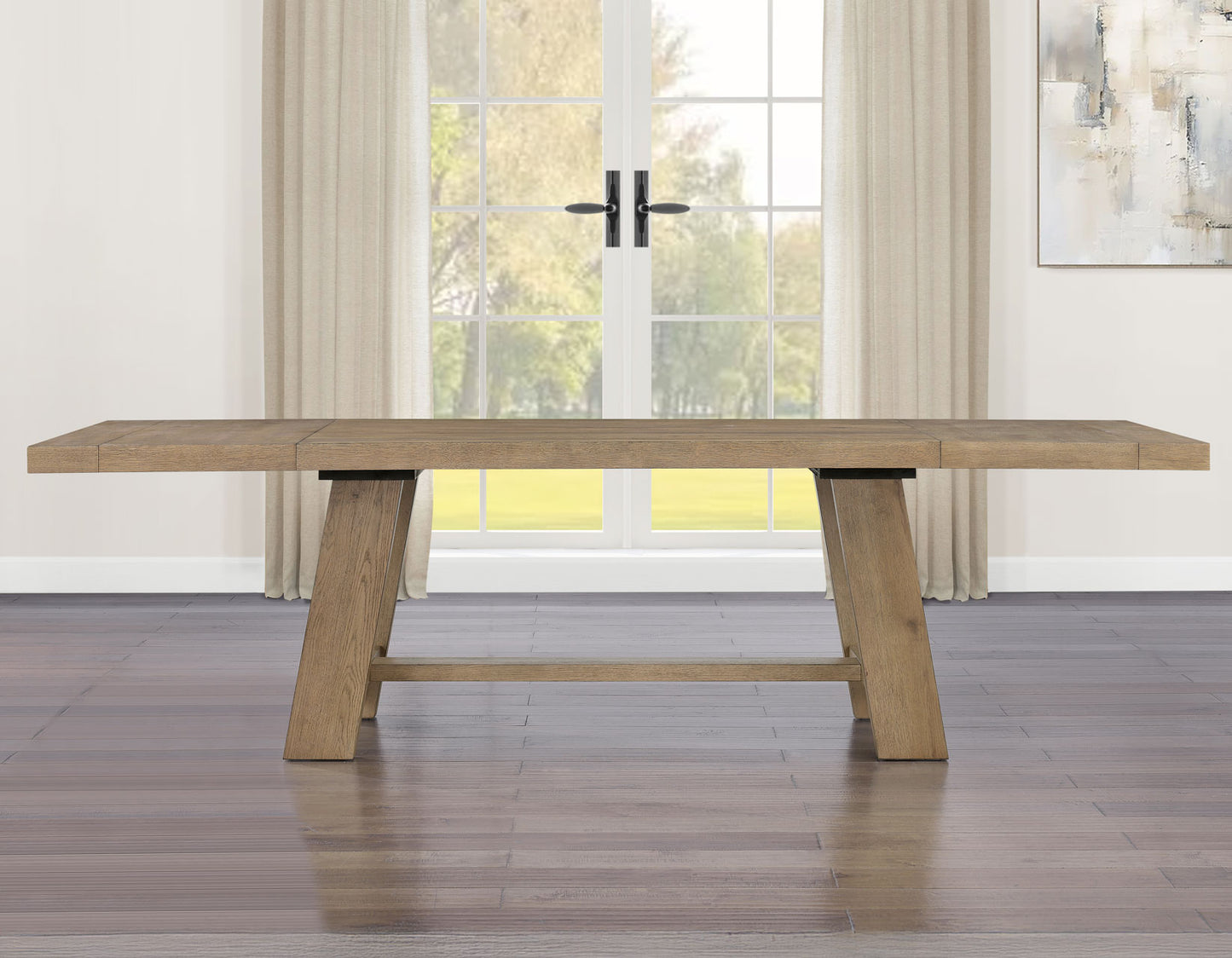 Orinda 72-108″ Dining Table Top with two 18″ Leaves