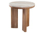 Sidney 22″ Round Toronto Brown Marble Top End Table