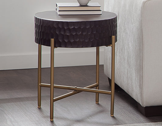 Bobbi 30″ Round Solid Wood End Table