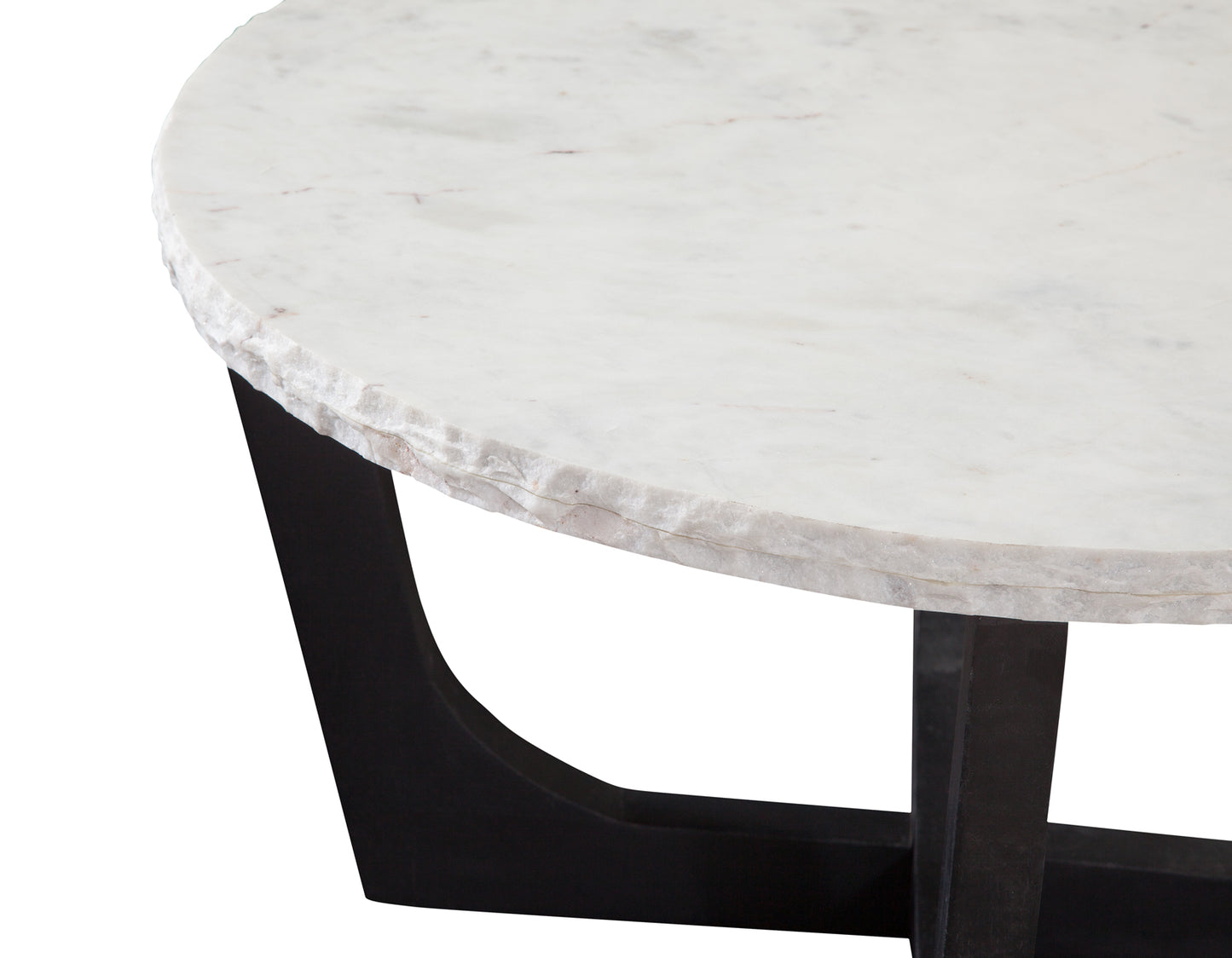 Chrissy 32″ Solid White Marble Top Coffee Table