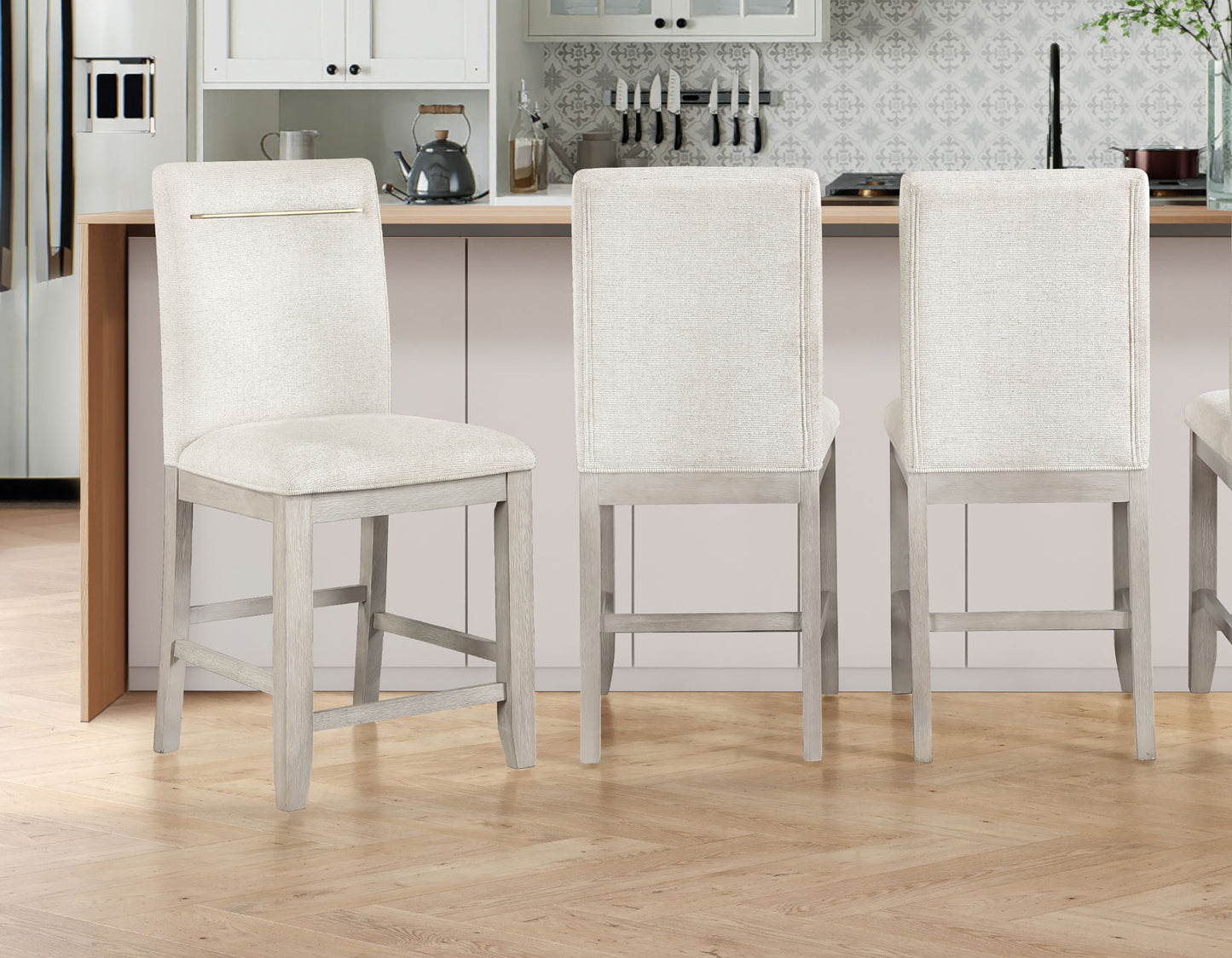 Garland 24″ Counter Stool, Greige Finish