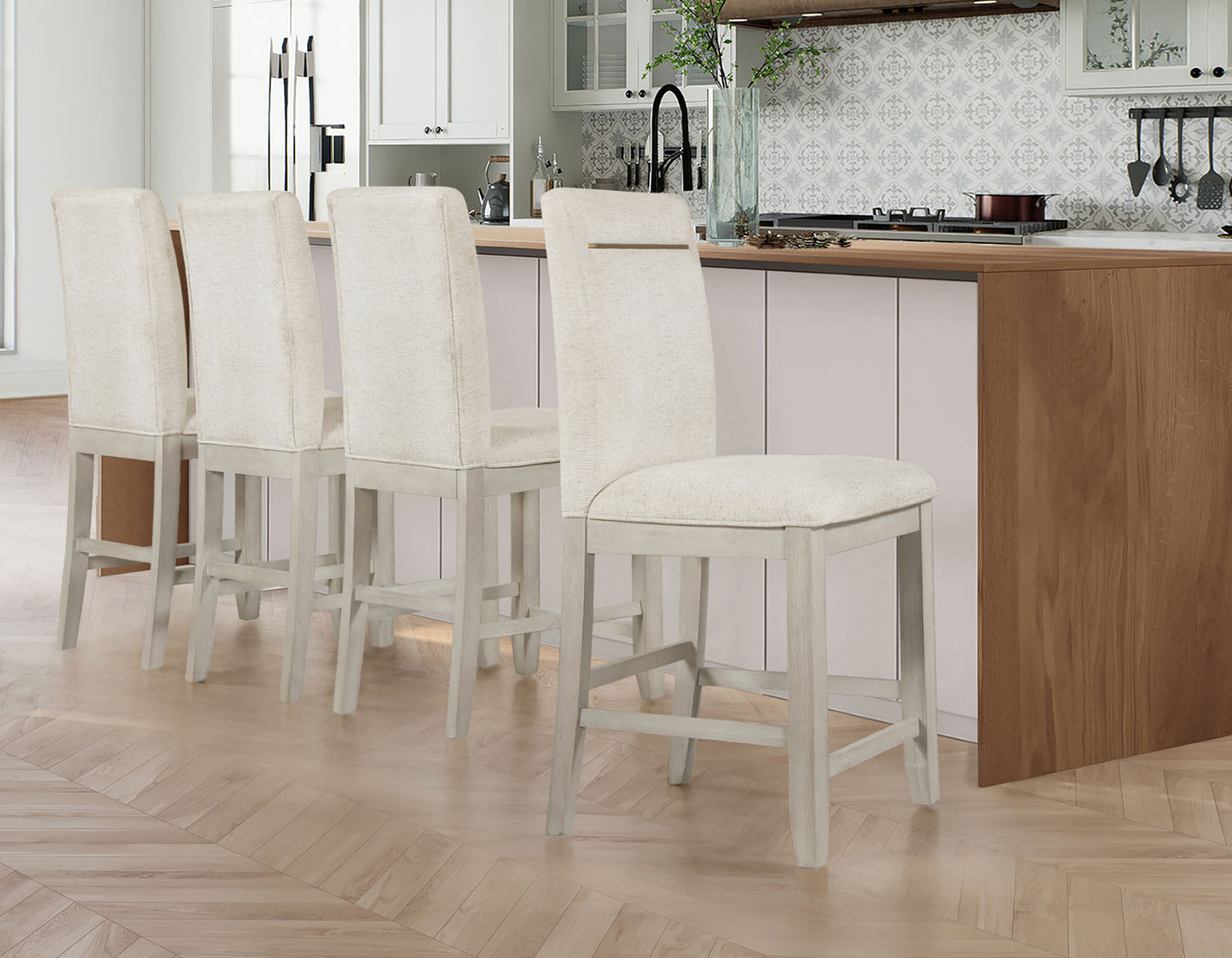 Garland 24″ Counter Stool, Greige Finish