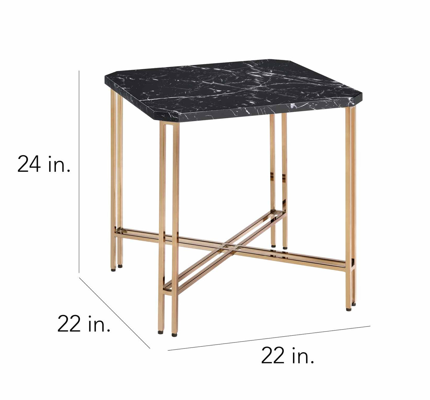 Daxton Faux-Marble 3-Piece Occasional Set
(Cocktail & 2 End Tables)