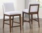 Canton 5-Piece 72″ Counter Dining Set with Upholstered Counter Chairs