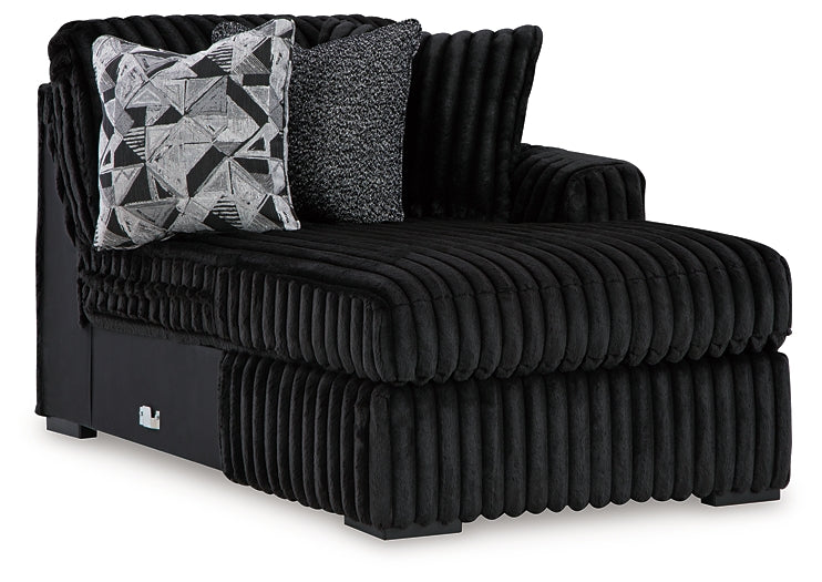 Midnight-Madness 3-Piece Sectional with Chaise