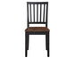 Joplin Solid Wood Farmhouse Chair, Walnut and Ebony Finish